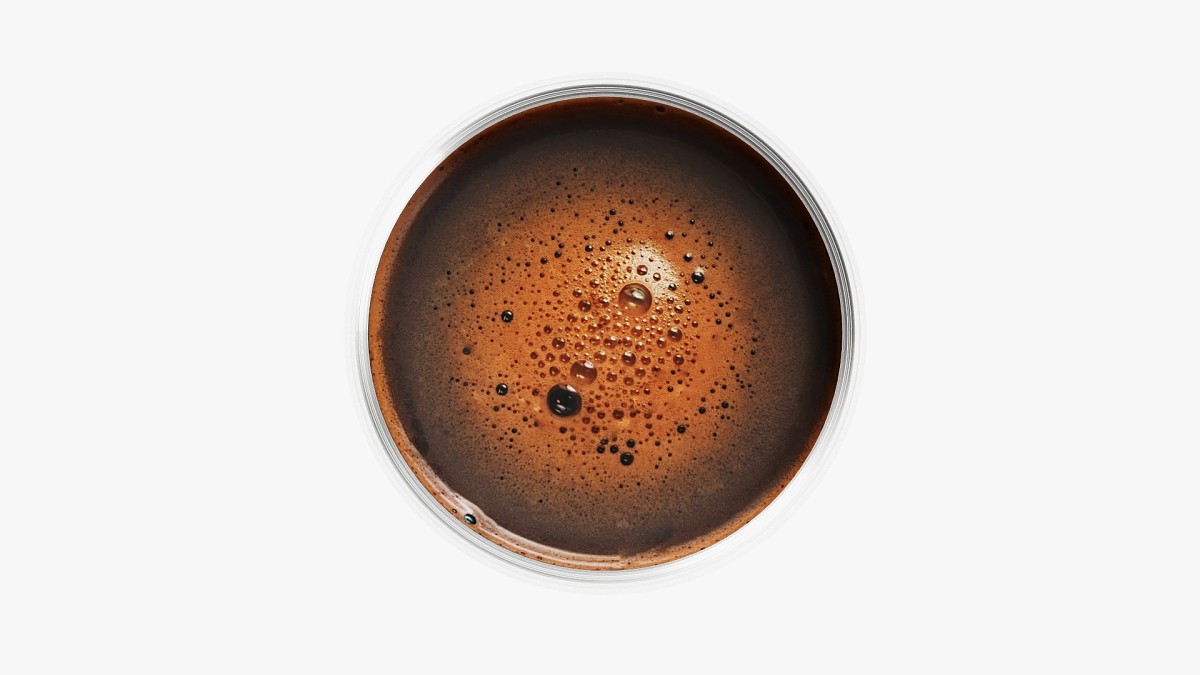 Glass transparent coffee mug without handle 01