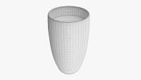 Glass transparent coffee mug without handle 02