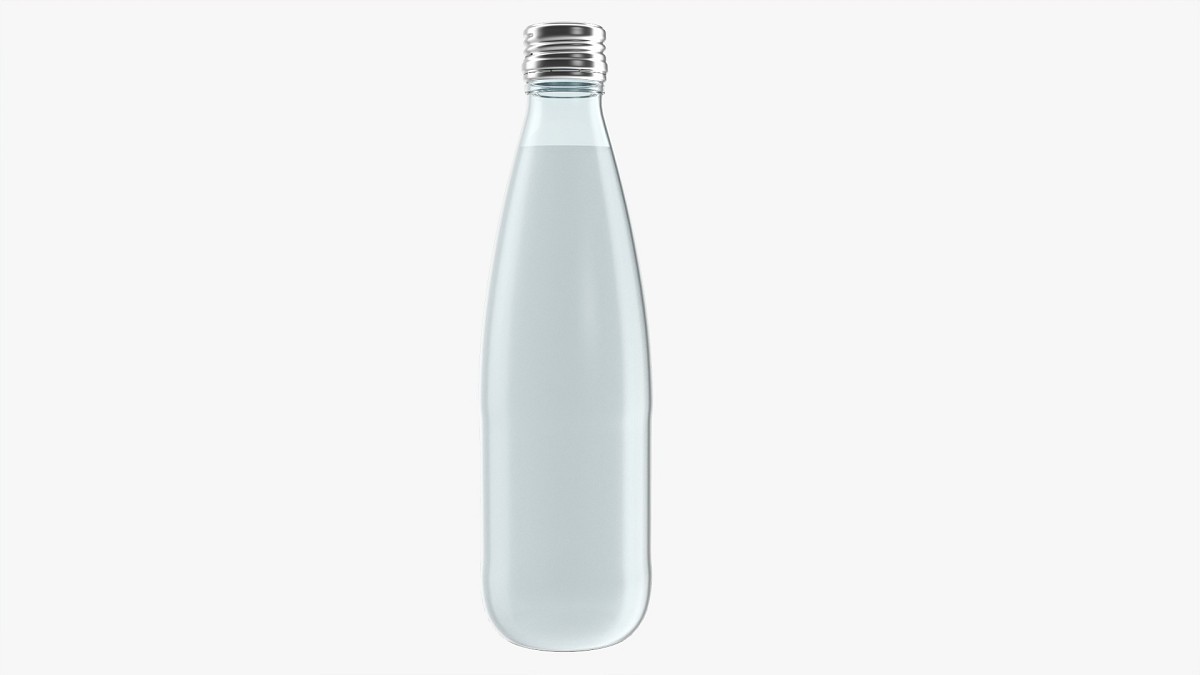 Glass water bottle mockup 02