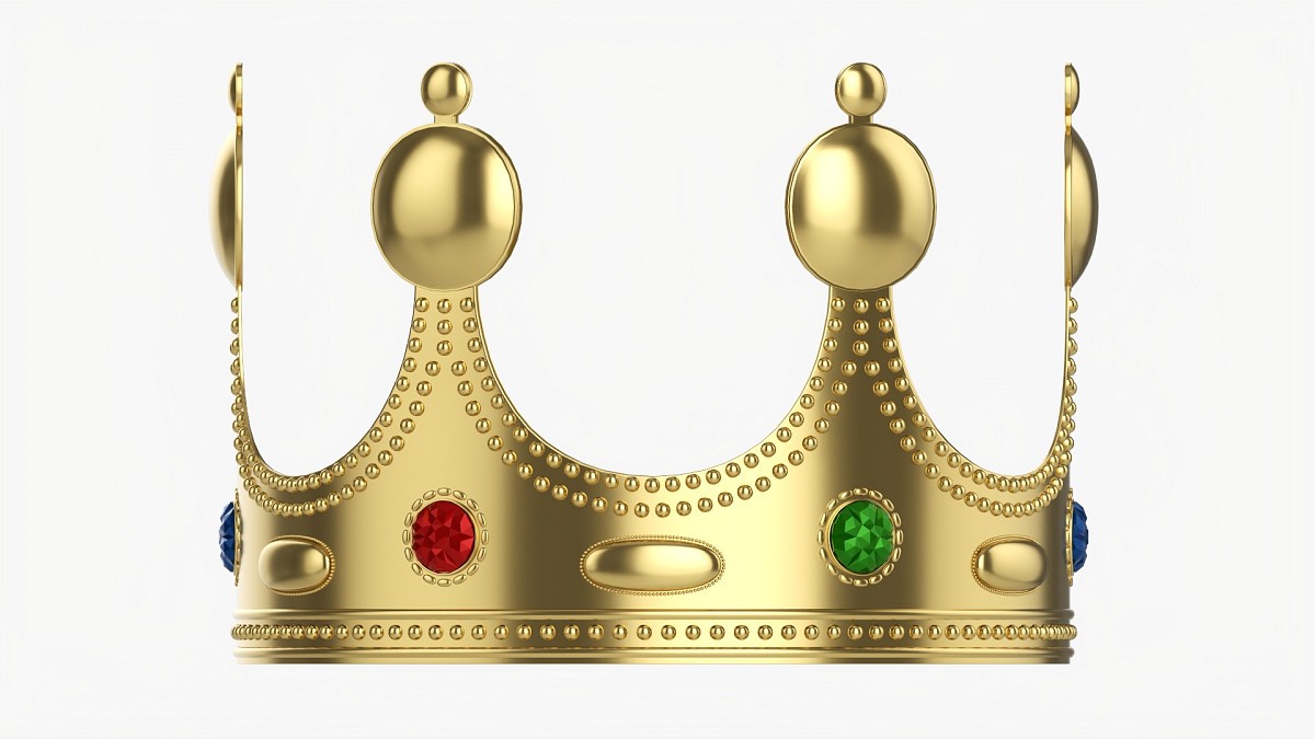 Gold Crown With Jewels