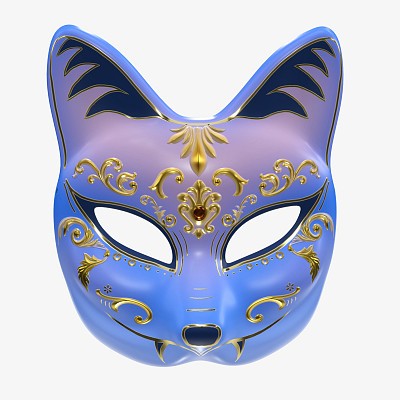 Half kitsune mask 