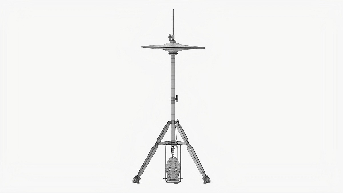 Hi-Hat Cymbals On Stand