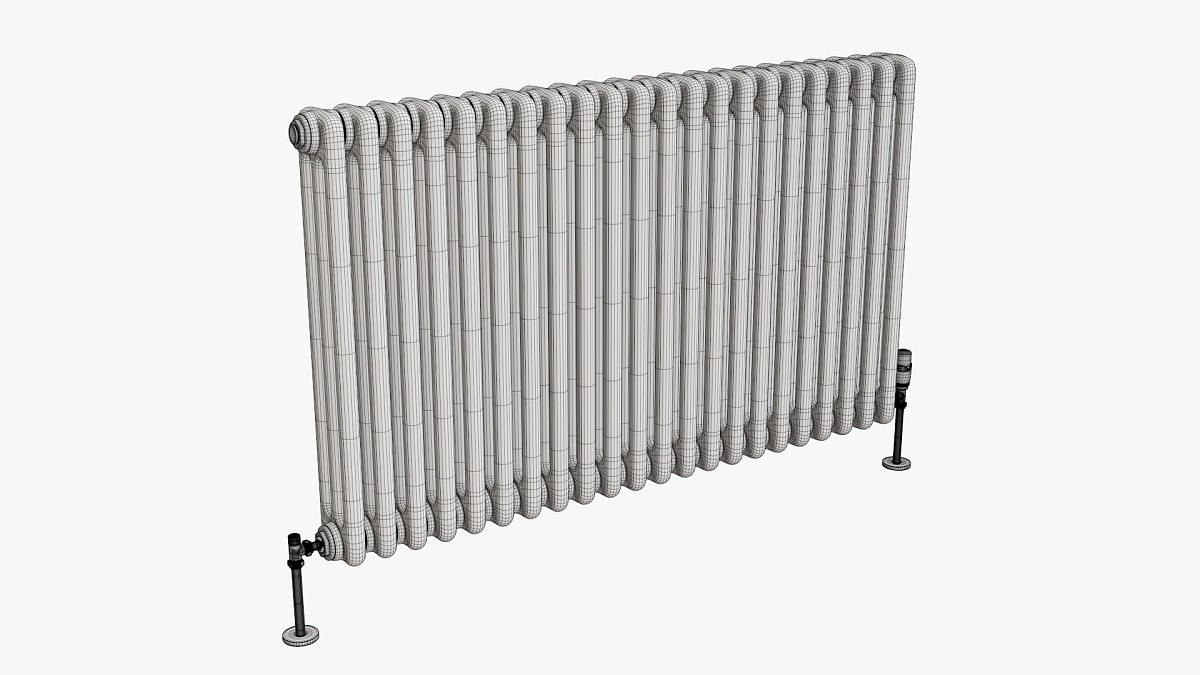 Horizontal column bare radiator 01