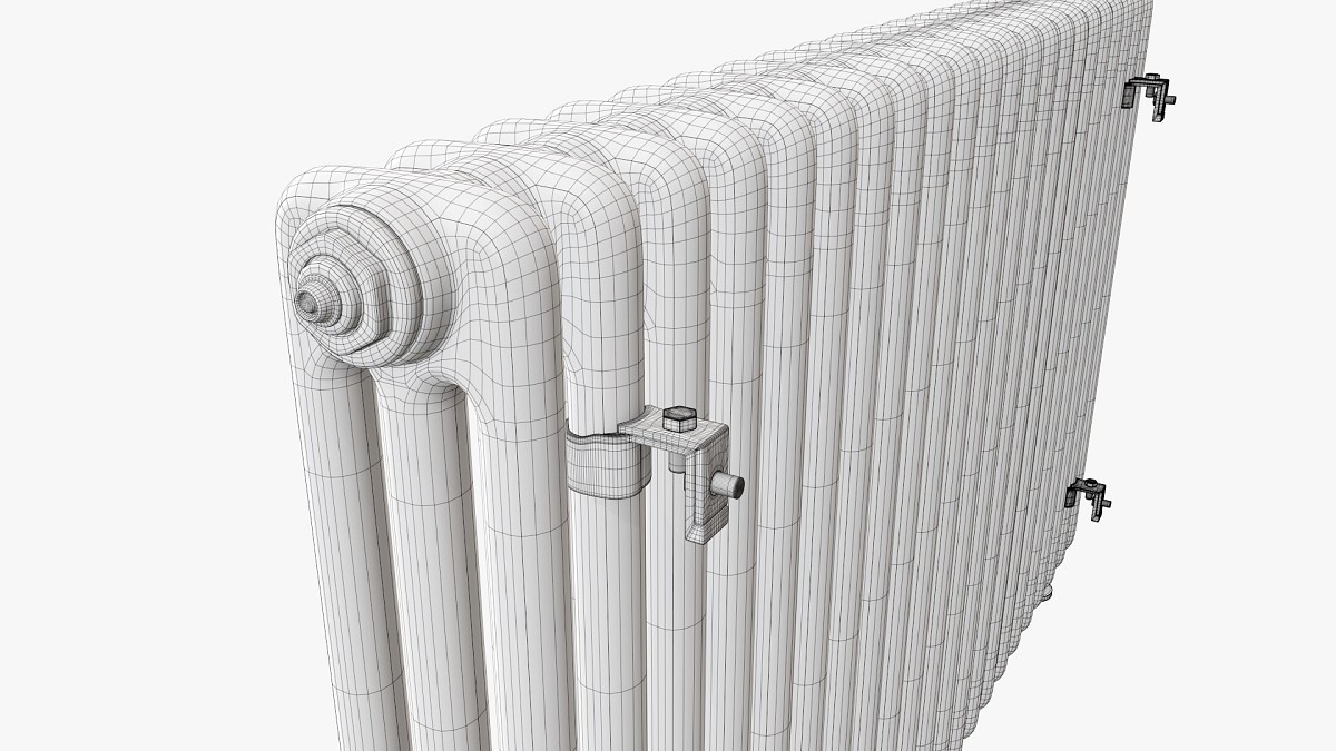 Horizontal column bare radiator 01