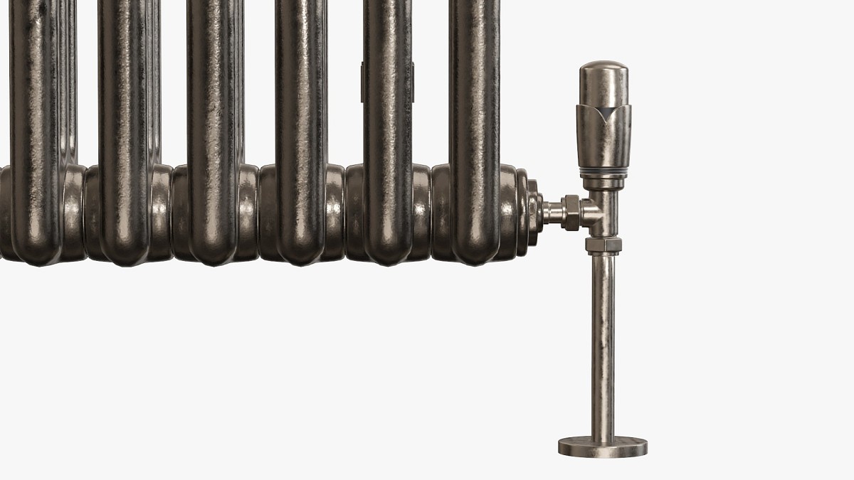 Horizontal column bare radiator 03