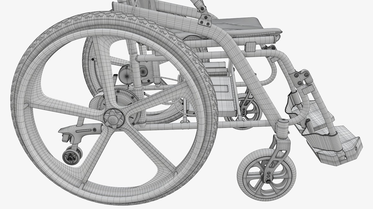 Hybrid manual and power wheelchair