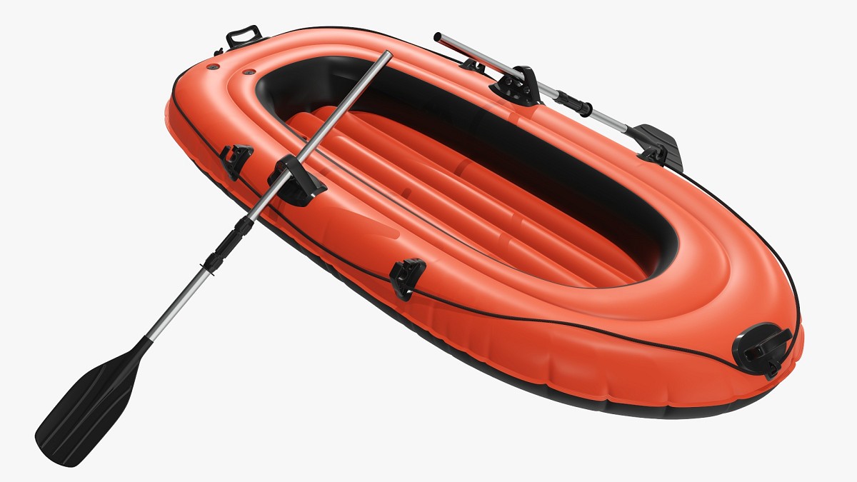 Inflatable Boat 01 orange