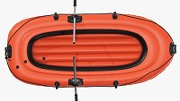 Inflatable Boat 01 orange