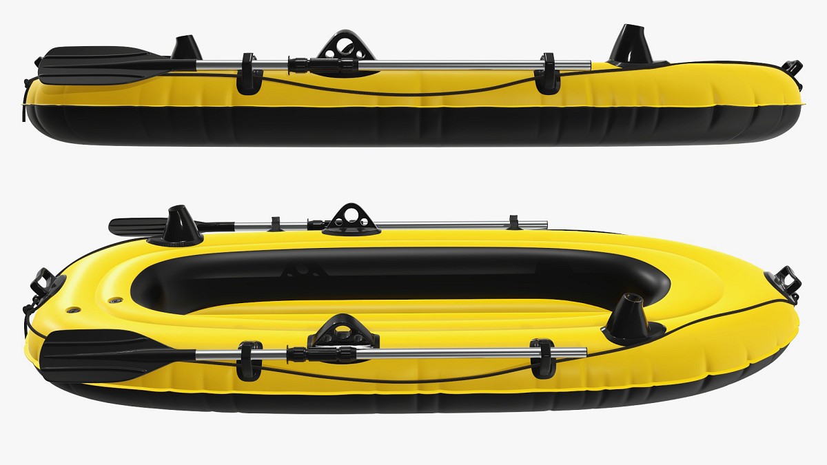 Inflatable Boat 01 yellow