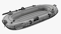 Inflatable Boat 01 yellow