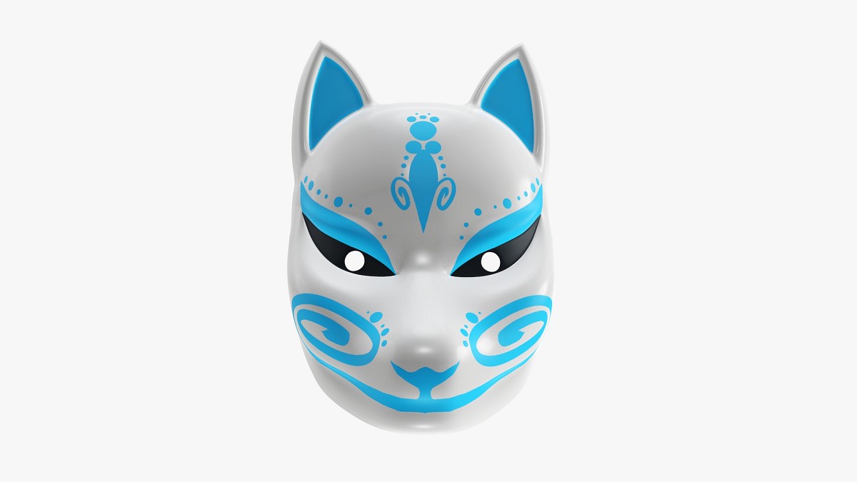 Japanese fox mask 02