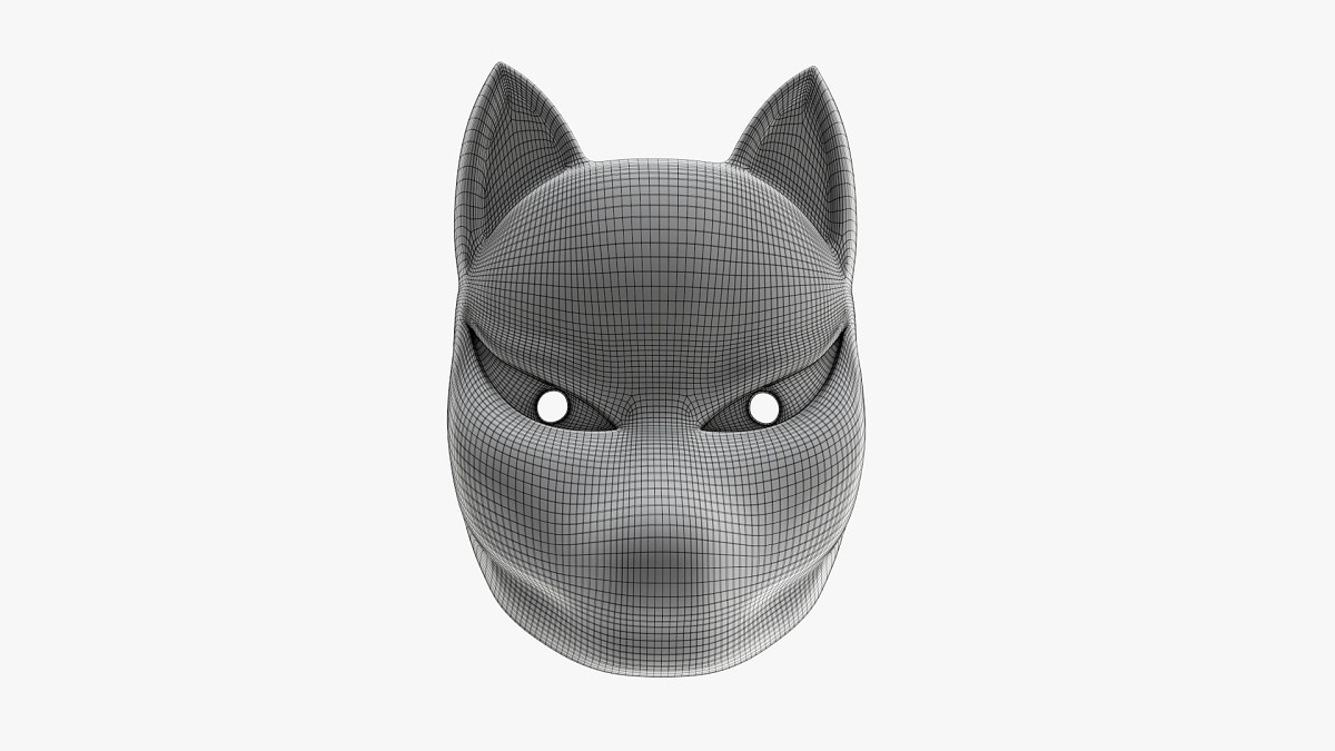 Japanese fox mask 02
