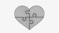 Jigsaw puzzle heart 01