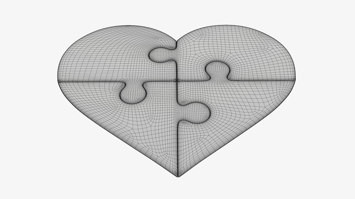 Jigsaw puzzle heart 01