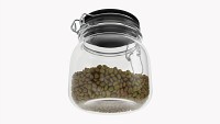 Kitchen Glass Jar With Contents 02