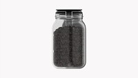 Kitchen Glass Jar With Contents 04