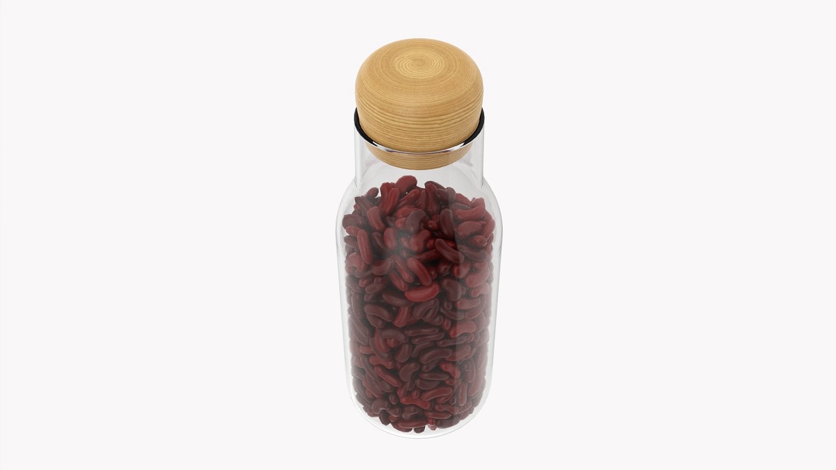 Kitchen Glass Jar With Contents 19