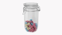 Kitchen Glass Jar With Contents 22