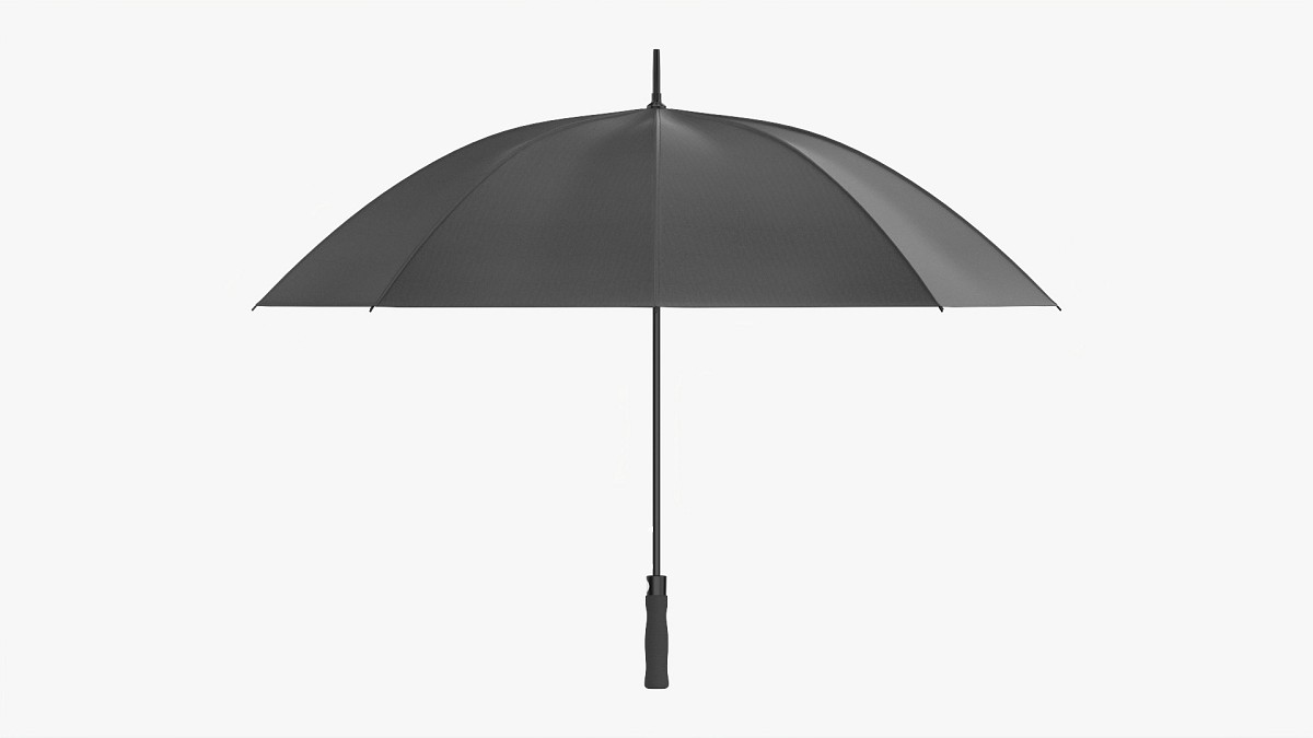 Large Automatic Umbrella Black