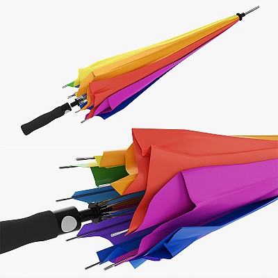 Umbrella Folded Colorful