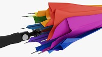 Large Automatic Umbrella Folded Colorful