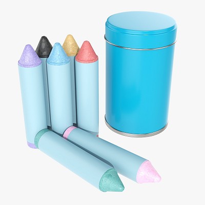 Large crayons in tube box