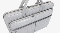 Leather bag laptop briefcase handbag 01