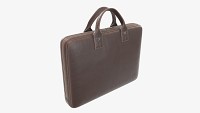Leather bag laptop briefcase handbag 02