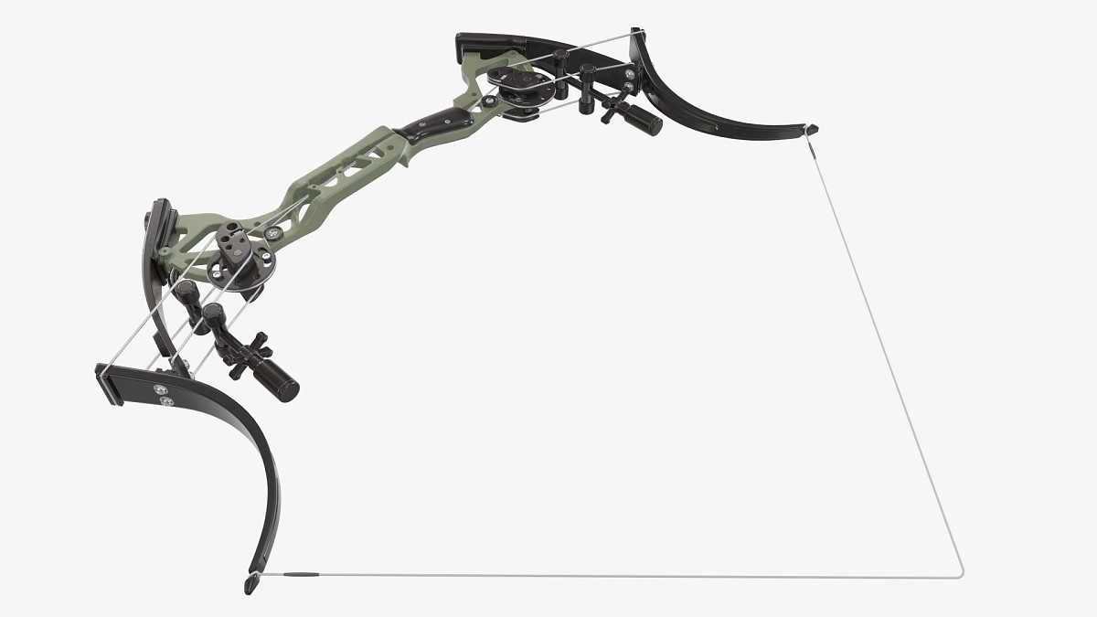 Lever action compound bow drawn