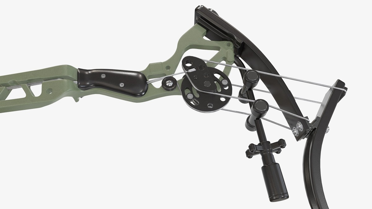 Lever action compound bow drawn