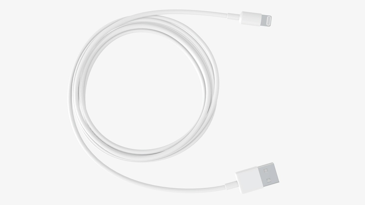 Lightning to USB cable white