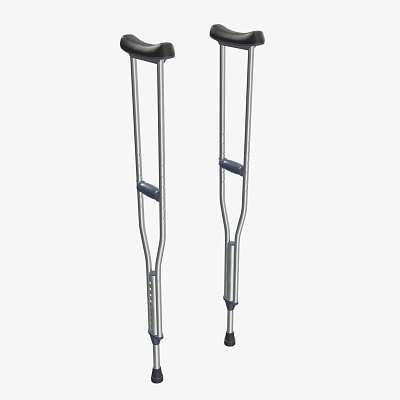 Light underarm crutches