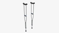 Lightweight underarm crutches