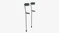Lightweight walking forearm crutches