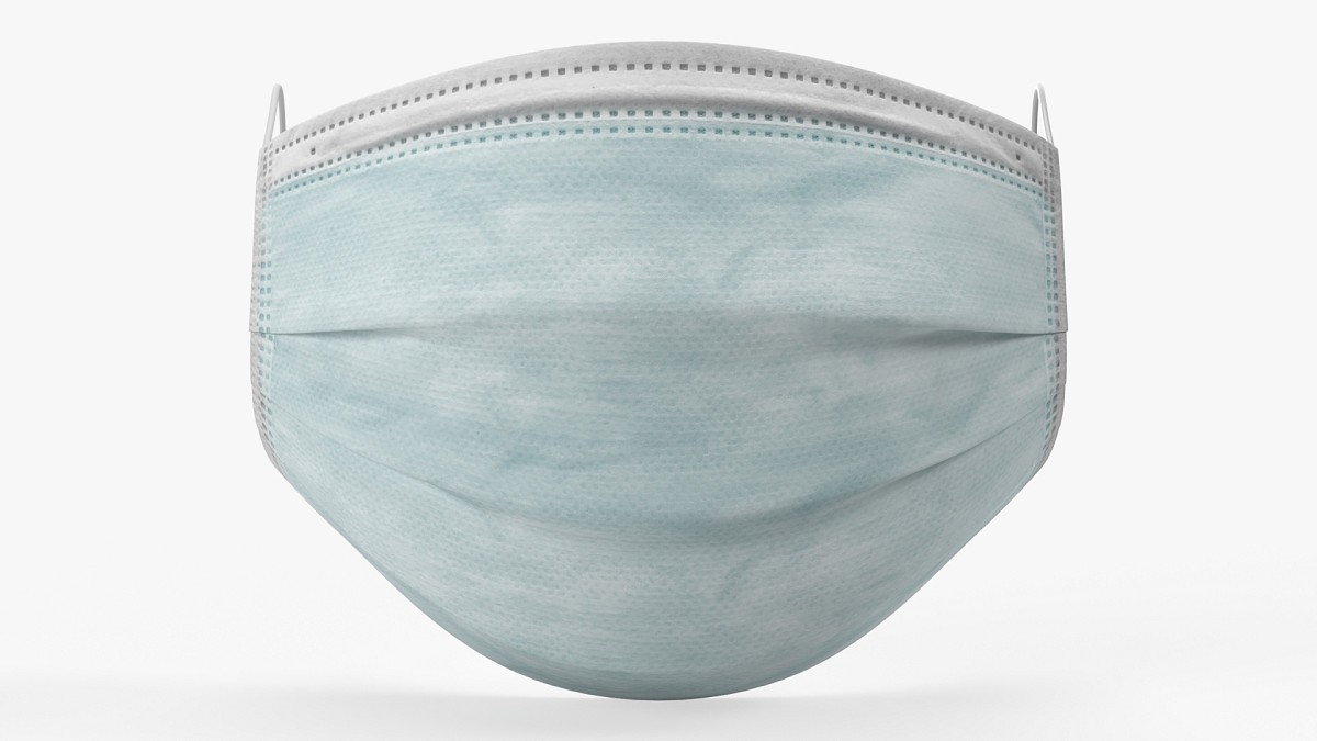 Medical Surgical mask on face