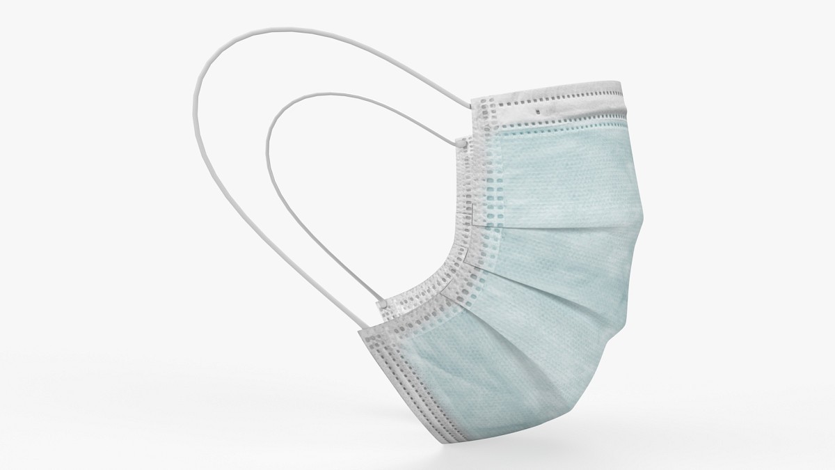Medical Surgical mask on face