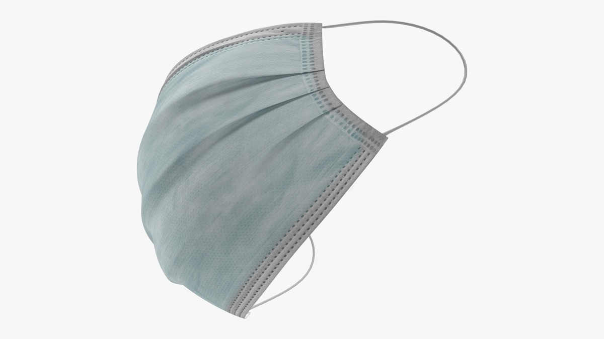 Medical Surgical mask on face
