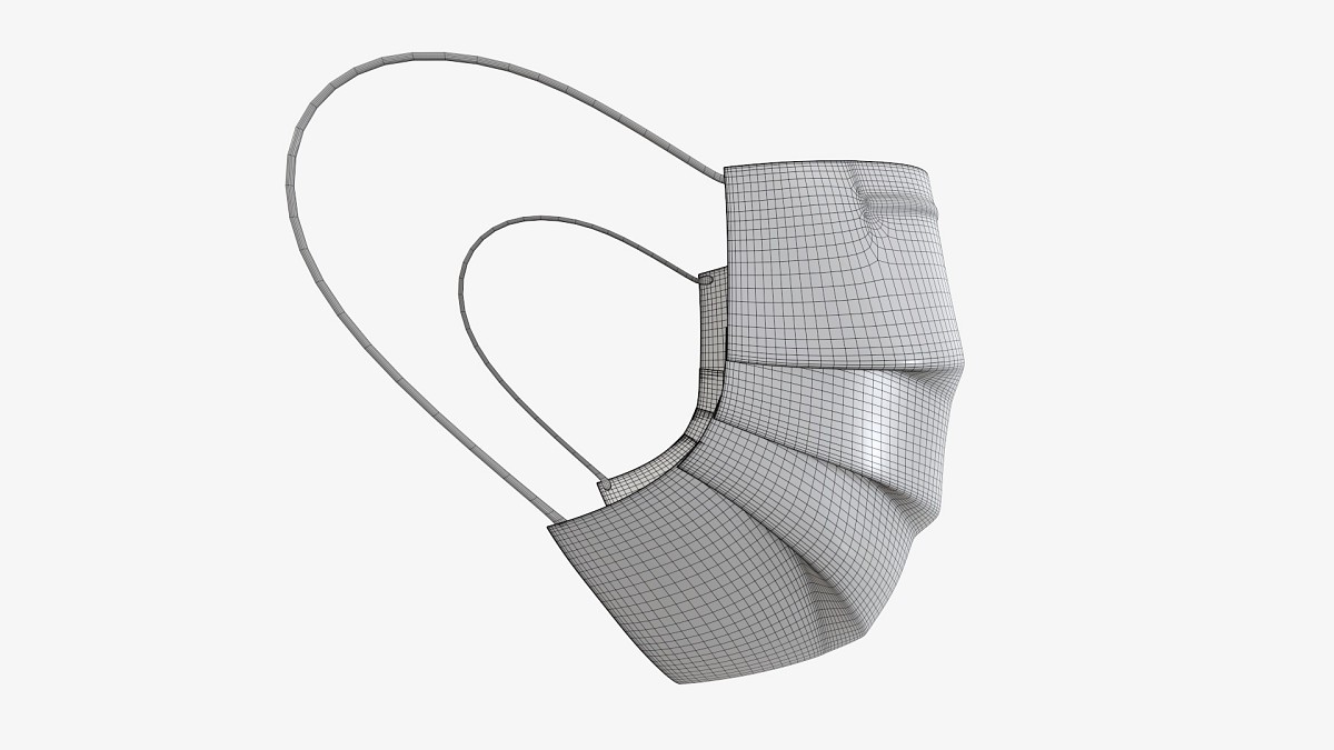 Medical Surgical mask on face