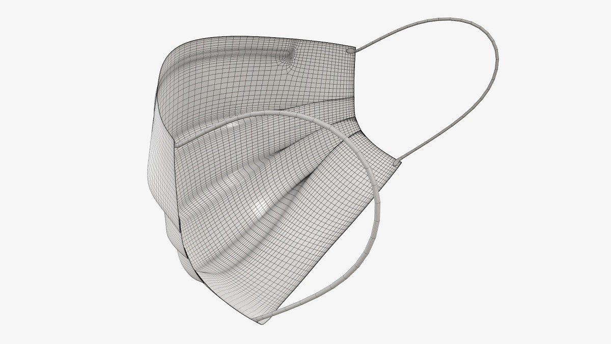 Medical Surgical mask on face