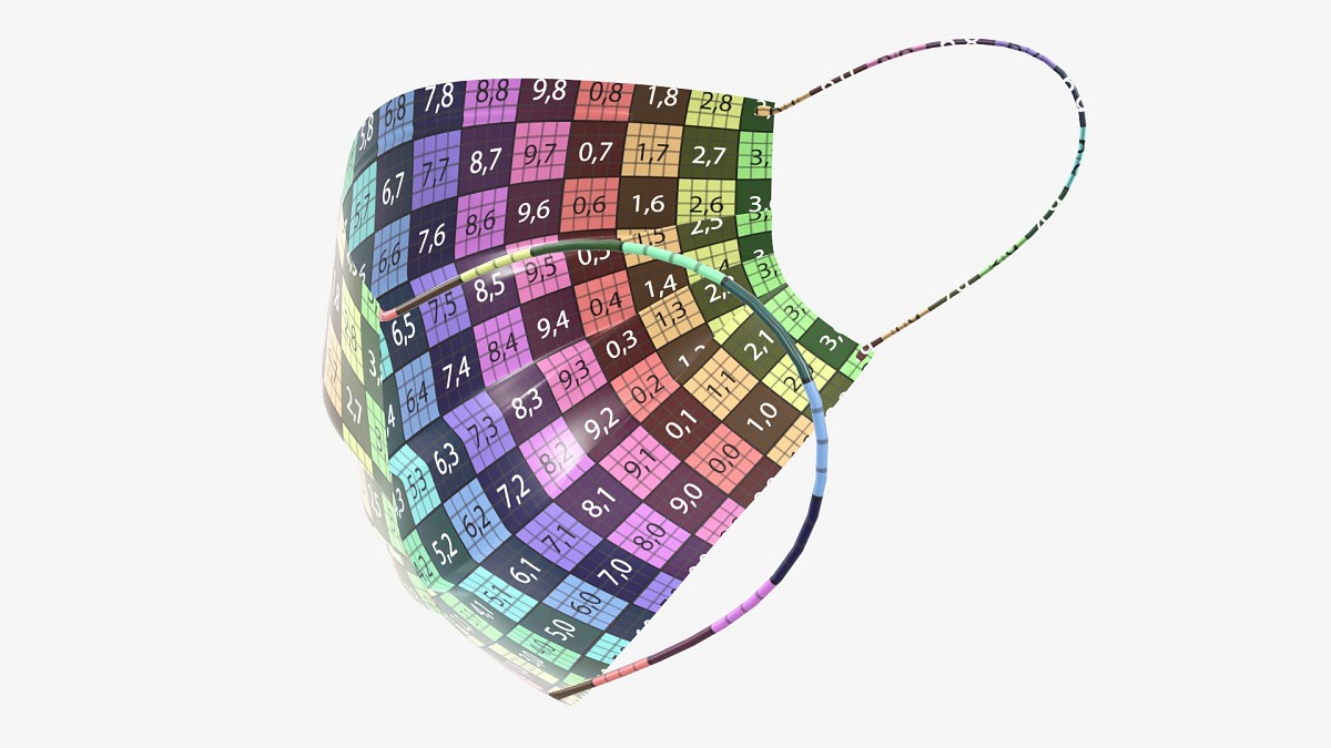 Medical Surgical mask on face