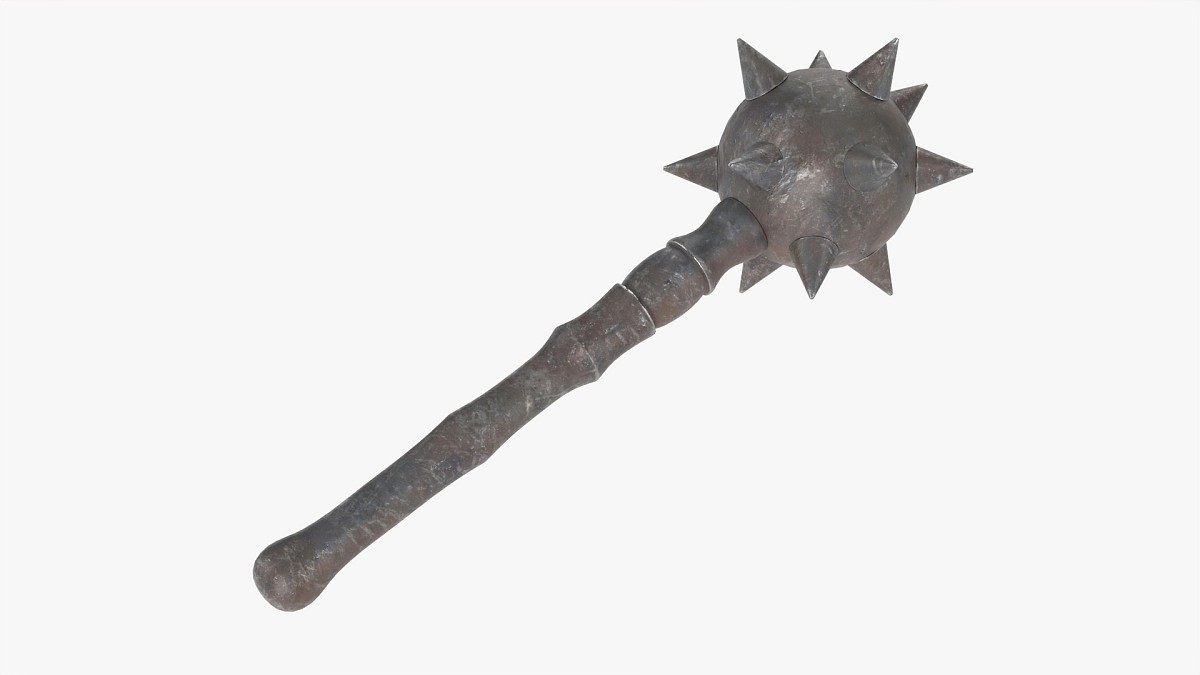 Medieval spiked ball mace
