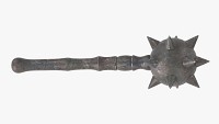 Medieval spiked ball mace