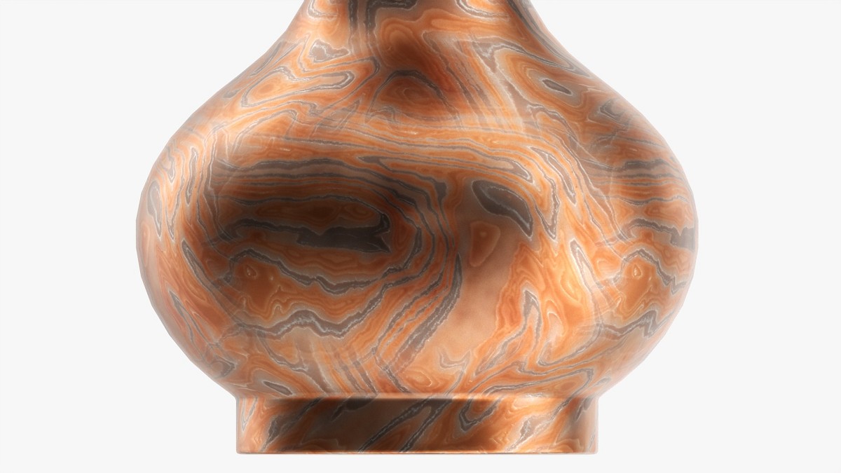 Metal Oriental Vase 01