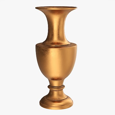Metal Oriental Vase 02