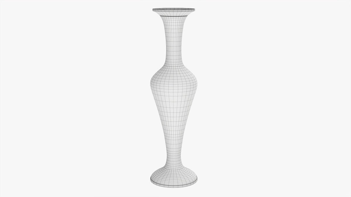 Metal Oriental Vase 03