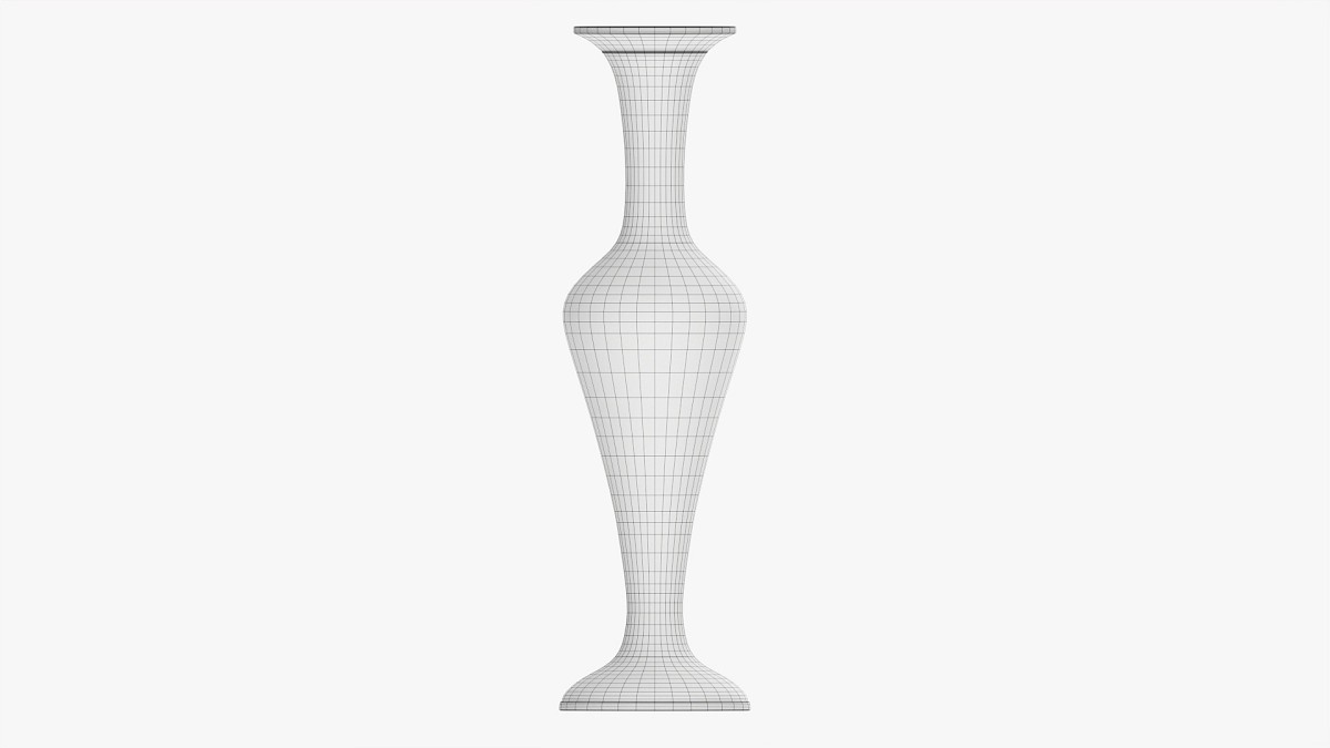 Metal Oriental Vase 03