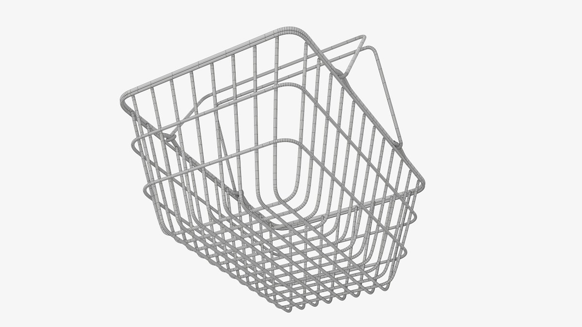 Metal shopping basket