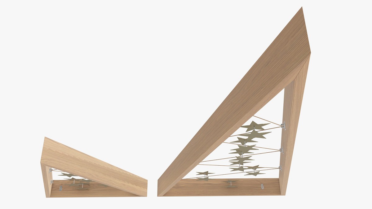 Modern Christmas tree wooden