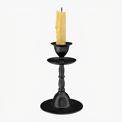 Bronze Candlestick Candle