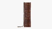 Old book decorated in leather 01